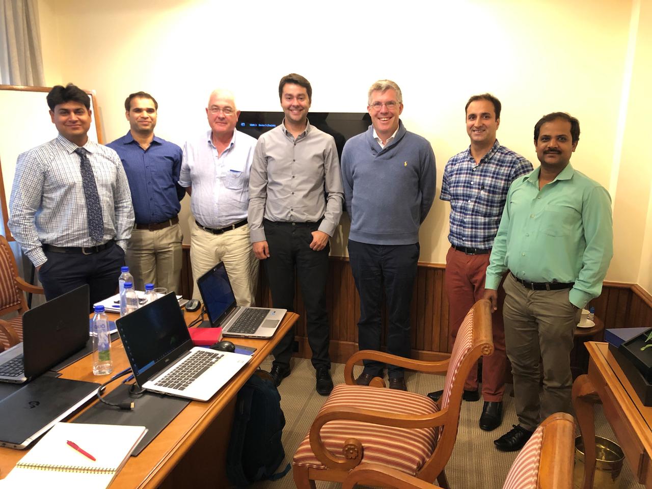 The new management met this Wednesday the staff of Jacomex Pvt Ltd in Bangalore