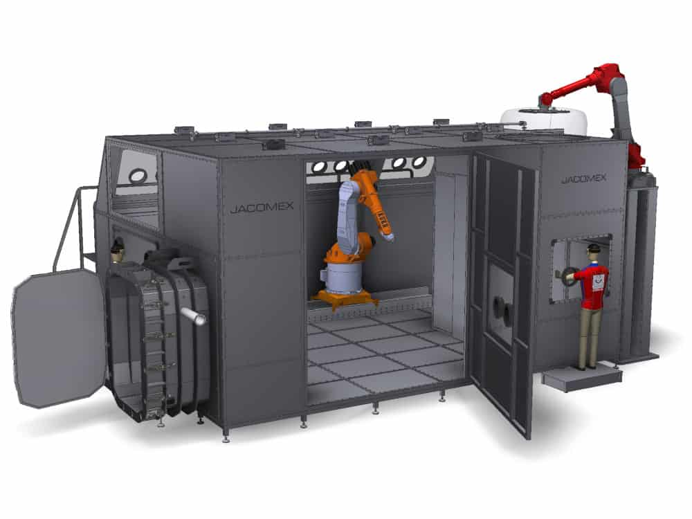 g-mega-modex-box-3d-glove-box Industrielles Containment-Gehäuse