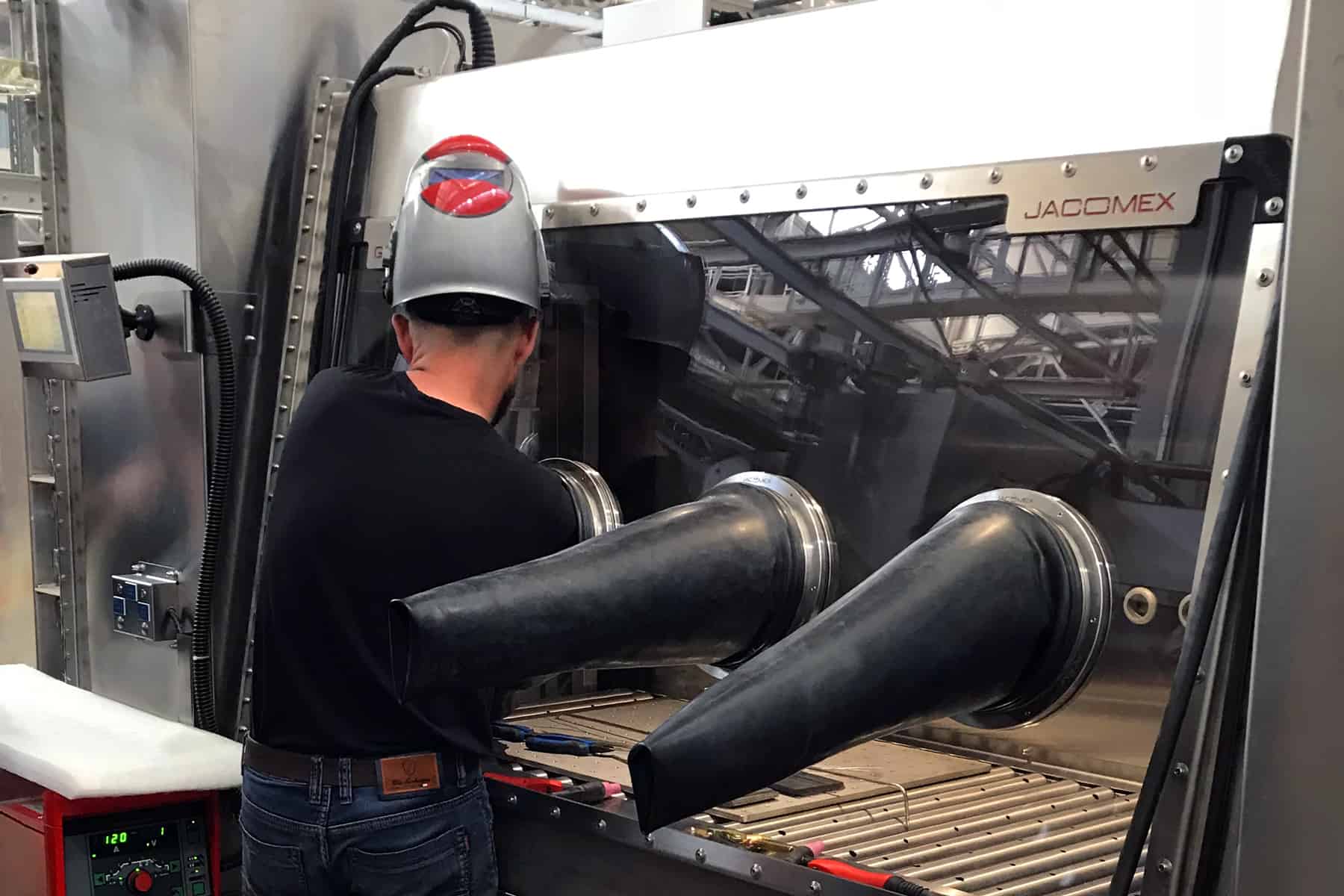 Schweißer-Handschuhbox Argon-WIG-Handschuhbox (Wolfram-Inertgas)