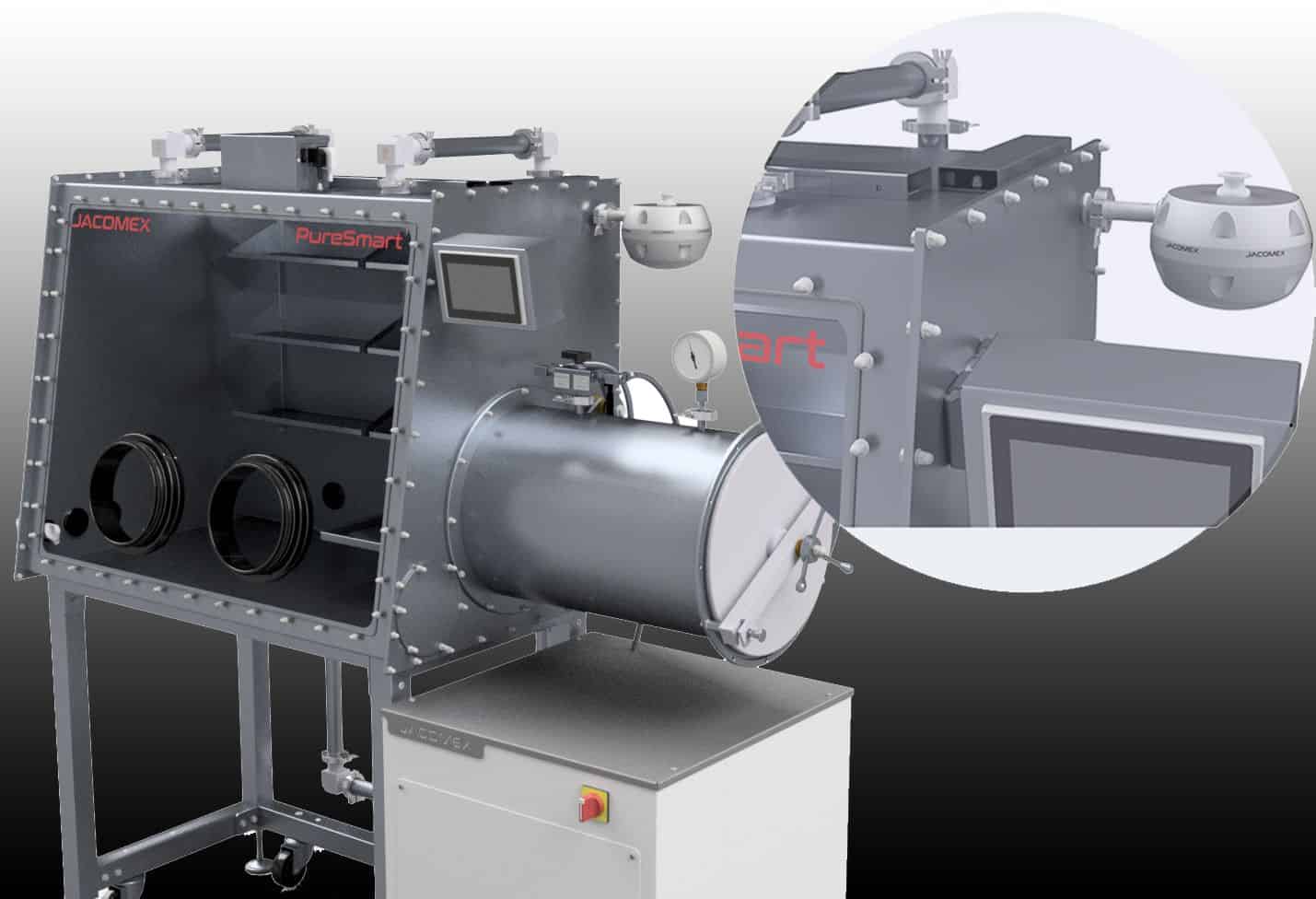 Our «Dry» Control Valve Mounted on a Glove Box Has Been Validated Our «Dry» Control Valve Mounted on a Glove Box Has Been Validated