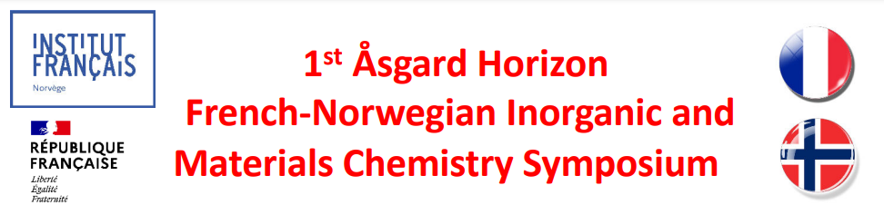 We will be participating in the 1st «Åsgard Horizon French-Norwegian Inorganic and Materials Chemistry Symposium» – 30-31 May 2024, Dijon, France We will be participating in the 1st «Åsgard Horizon French-Norwegian Inorganic and Materials Chemistry Symposium» – 30-31 May 2024, Dijon, France