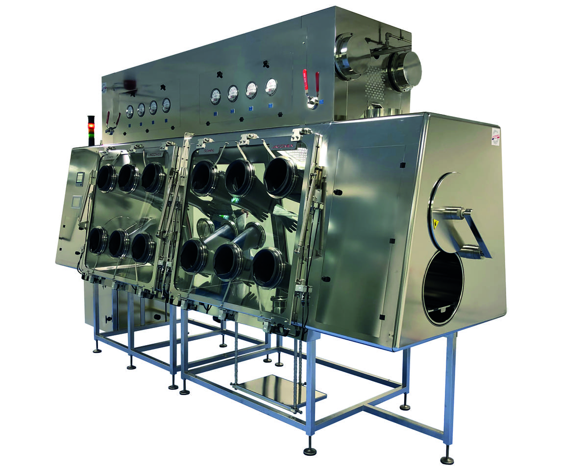 Jacomex High-Integrity-Containment-Glovebox-System unter Unterdruck mit gefilterter Luft